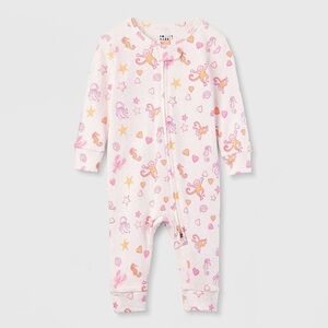 NWT: Roller Rabbit Baby Sea Life Onsie Pajamas: 3-6M